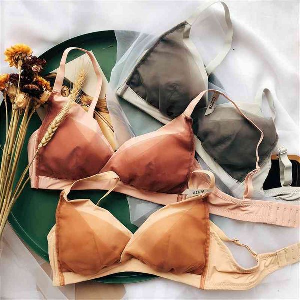 

high end rimless underwear thin dry rose lace gathering comfortable girl bra suit, Black;white