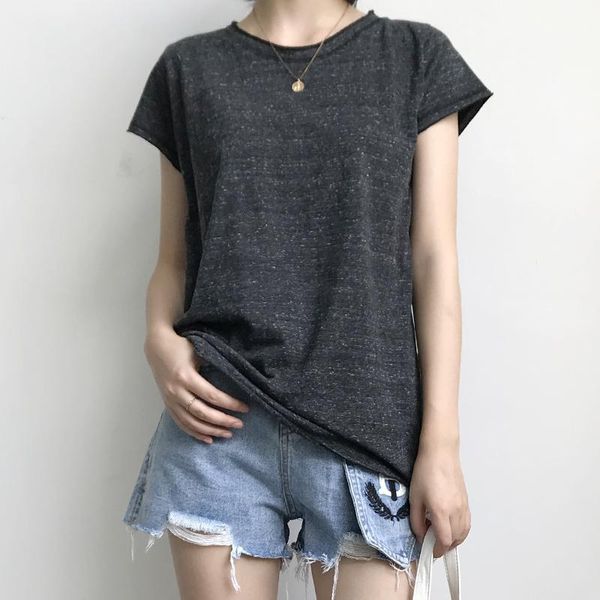 

women's t-shirt summer clothes for women short sleeve harajuku o-neck woman oversized t shirt fy001, White
