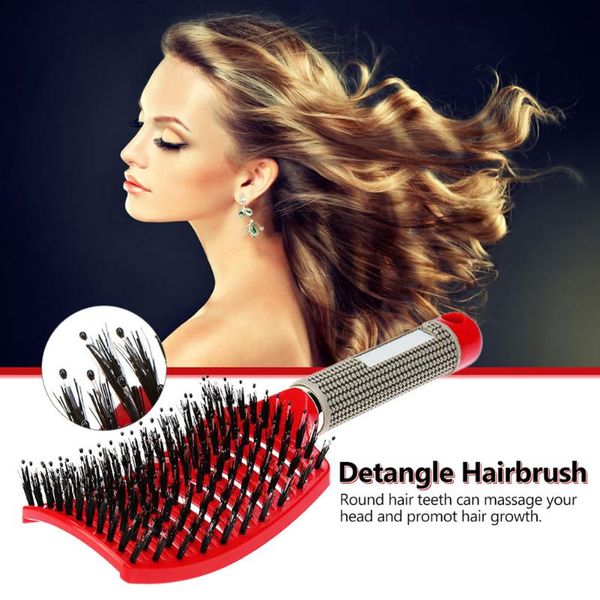 

other bath & toilet supplies hair scalp massage comb hairbrush bristle nylon women wet curly detangle brush for salon hairdressing styling t