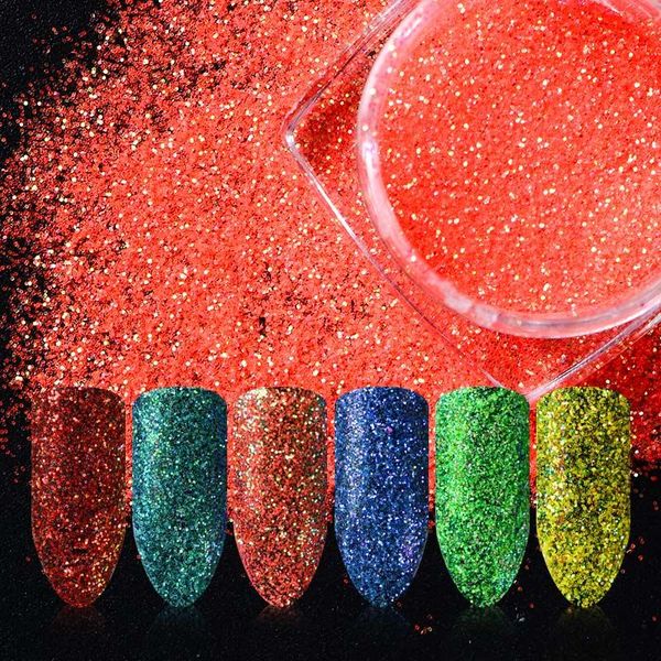 

nail glitter t-taio club holographic powder shining sequins sparkly art chrome pigment decoration, Silver;gold