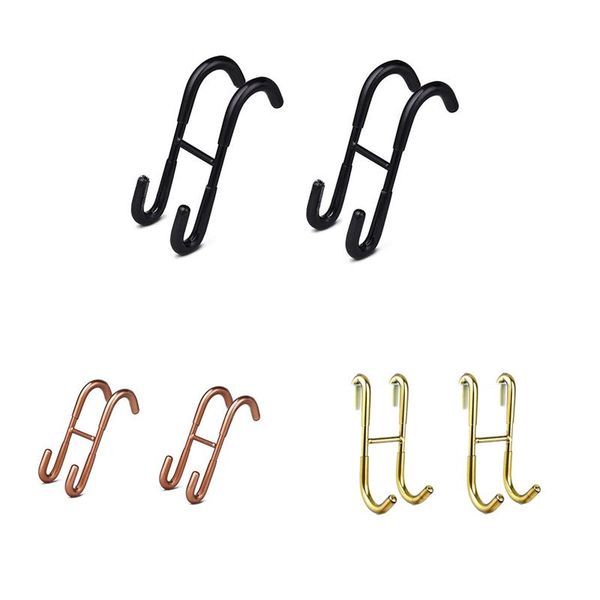 

hooks & rails 304 stainless steel s hook back of plastic glass door towel double