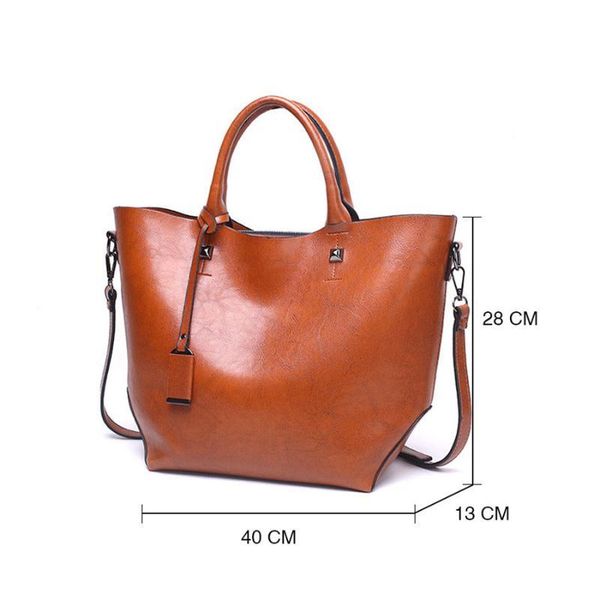 

lanzhixin women oil bag shoulder wax women leather bag high tote famous crossbody handbags capacity bucket big female brands dcxtp, Red;black