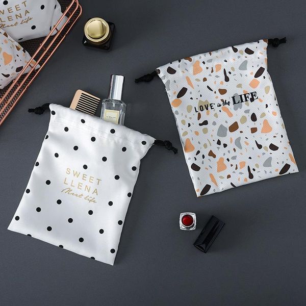 

storage bags cosmetic bag travel organizer drawstring multi function home organization 16x18cm