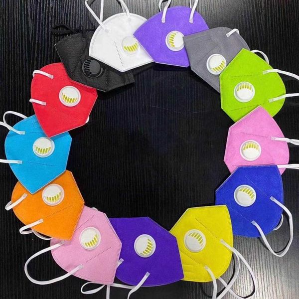 

k95 with factory supply 95% filter colorful activated carbon breathing respirator valve 5 layer designer face mask