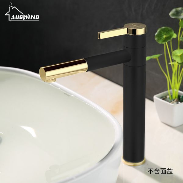 

2021 new taps bronze gaanize champagne gold faucet for kitchen only handle hole 360 degrees blending water deck mounted 7v2y