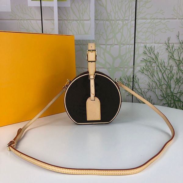 

shoulder mini designers bags chapeau luxurys petite hatbox flowers women handbags canvas boite brown handle pures with bag fashion cgsu