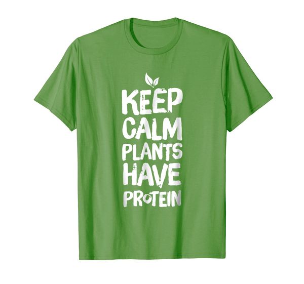 

Keep Calm Plants Have Protein - Vegan T-Shirt, Mainly pictures