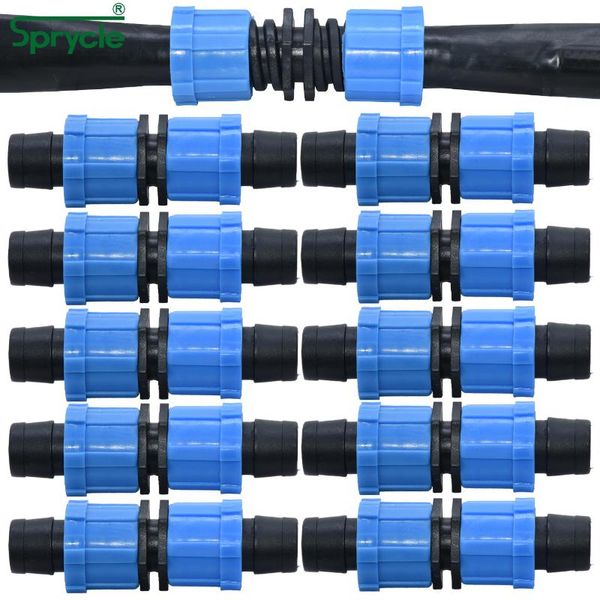 

watering equipments 16mm 5/8'' irrigation drip tape coupling shut-off valve elbow tee end plug thread lock connector garden hose p