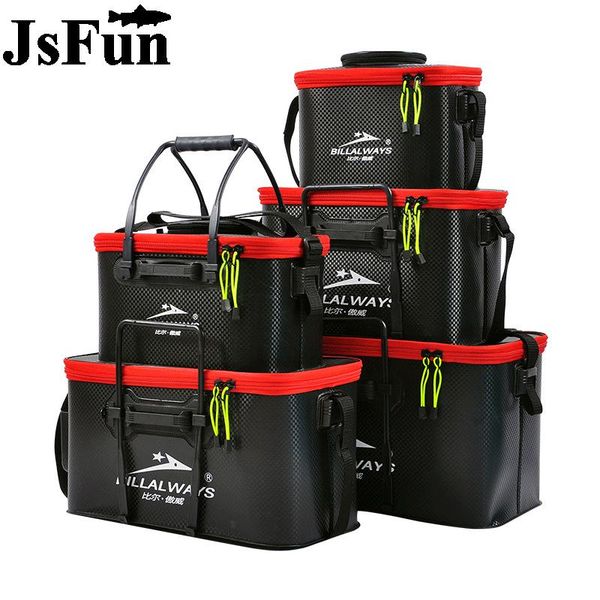 

fishing accessories foldable bucket portable eva bag with handle outdoor water tank live fish box fo341