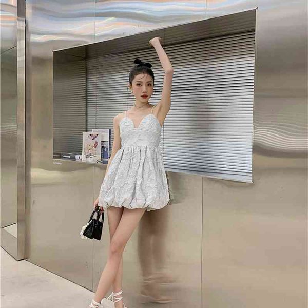 

casual dresses ice blue texture slip dress for women summer tunic party evening mini spaghetti strap cami ruched elegant kckp, Black;gray
