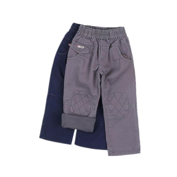 

bbd toddler pants boys baby trousers spring autumn double layer solid color fashion outdoor clothes children 2-3 years costume, Blue