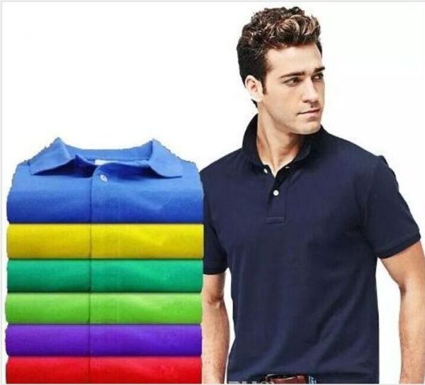 En Kaliteli Yeni Polo Gömlek Erkekler Yüksek Kaliteli Timsah Nakış Logo Kısa Kollu Yaz Rahat Pamuk Polo Gömlek Mens T-Shirt