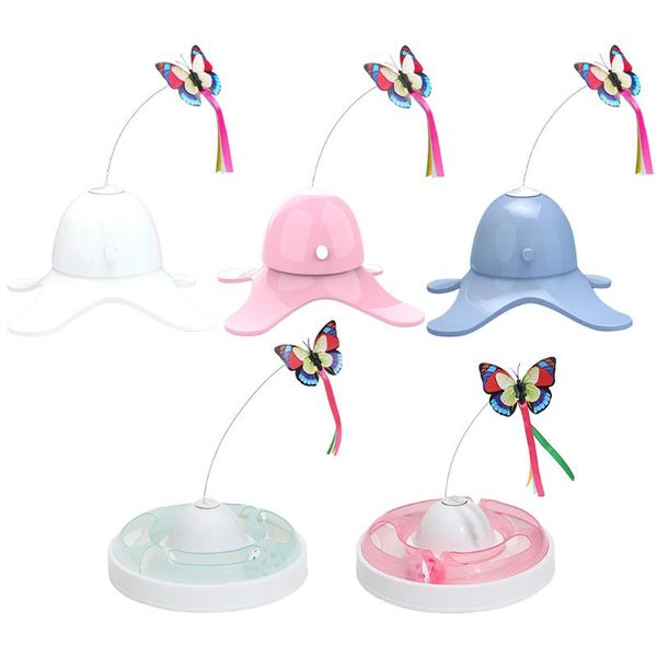 

cat toys funny electric toy rotating butterfly kitten teaser scratch steel wire anti-skid