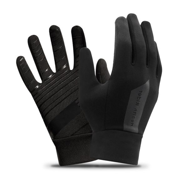 

sports cycling gloves full finger anti slip windproof riding mtb bike gloves motorcycle men women winter autumn bicycle glovesg, Blue;gray
