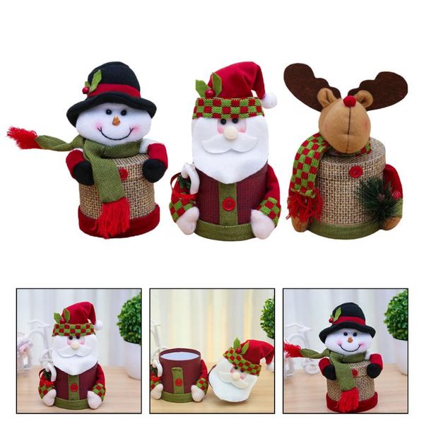 

gift wrap 3pcs santa claus boxes paper candy wrapping deskornaments