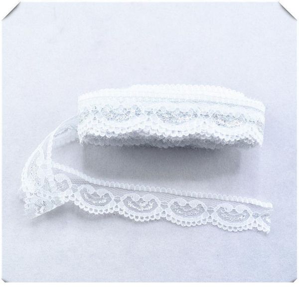 

new10yards bright gold lace ribbon 22mm wide lace trimming sewing diy embroidery clothing wedding decoration african lac jllews, Pink;blue