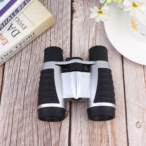 

telescope & binoculars 1pc 6x30 binocular for kids dual-tube children (silver)