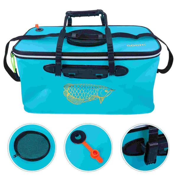 

fishing accessories 1pc portable bag folding bucket fish box waterproof