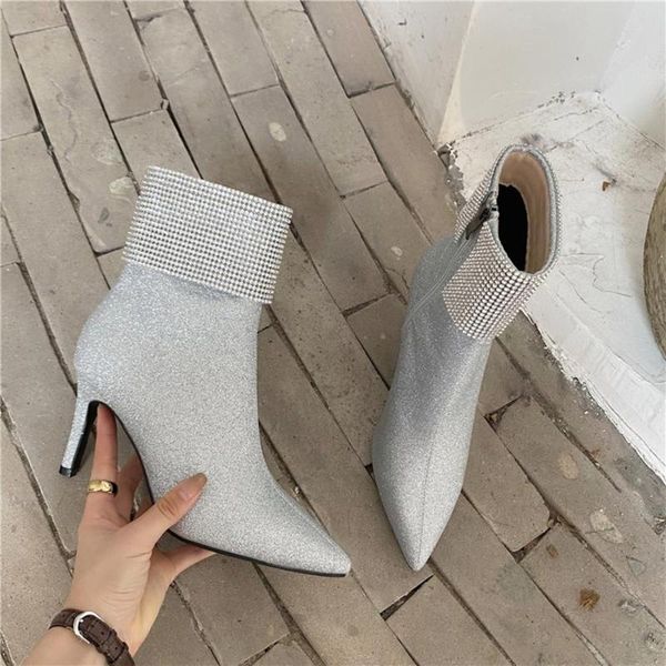 

boots 2021 women's winter fashion trend european and american style, Black