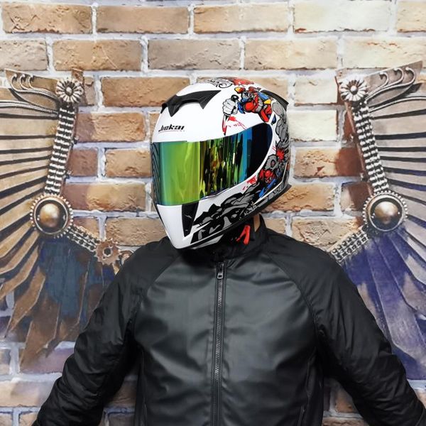 

motorcycle mask double lens safety helmet motorcycle shell lens double helmet