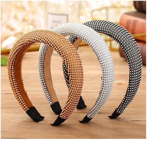 

trendy women's hair band baroque crystal hair accessories rhinestone party tiara jewelry bride wedding hair accessorie jllqjp