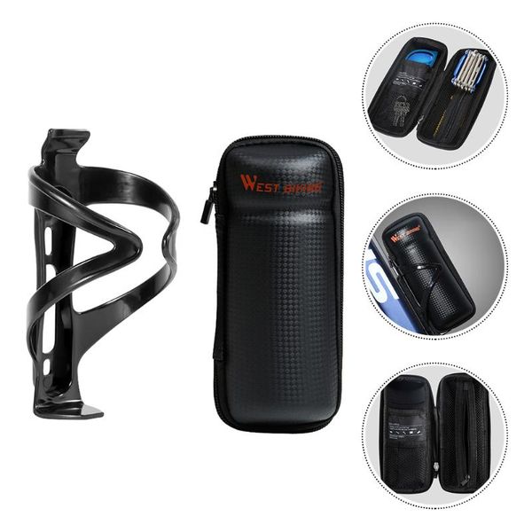 

water bottles & cages 2pcs bike bottle cage hard shell bag tool box cup rack