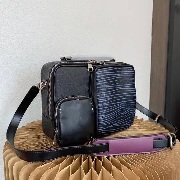 

bags woman designer bag men handbag single shoulder man messenger cross print contrast color women handbags crossbody