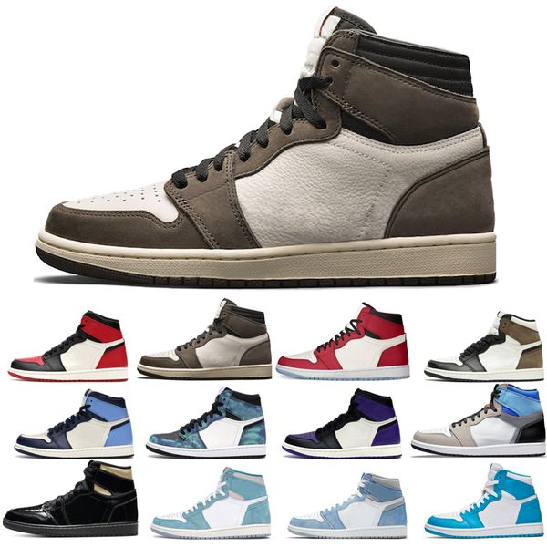 

2022 jumpman 1s basketball shoes men's turbo green unc dark mocha tie dye court purple bred toe jack chicago obsidian shadow walking