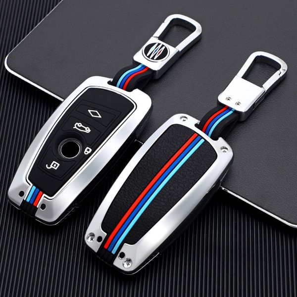 Carro de liga de liga Galvanizada Chave Smart FOB Capa para 3 4 5 Série 320i 530i 550i F20 F20 F01 F02 com Keychain