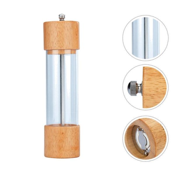 

hooks & rails 1pc manual acrylic pepper grinder mill kitchen bottle