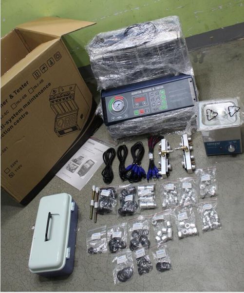 

diagnostic tools tektino inj-8b ultrasonic fuel injectior testing equipment 110v 220v engine carbon tester 8 jars