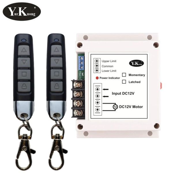 

smart home control dc12v motor remote switch 400w 2ch forwards reverse up down swater pump oil wireless tx rx limited