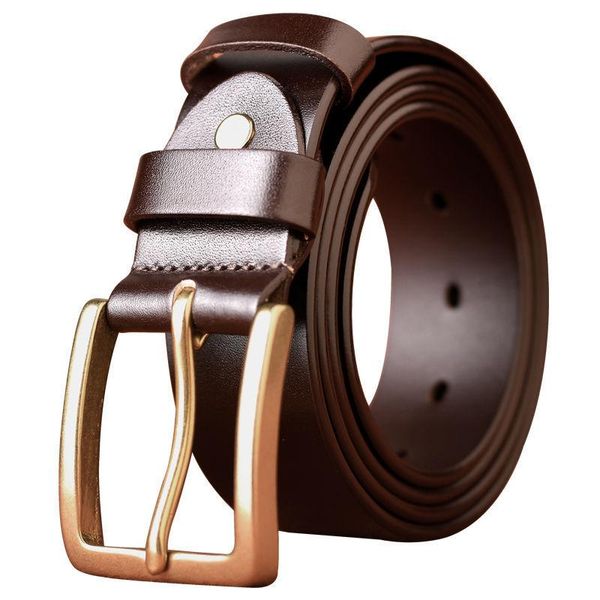 

belts 2021 fashion men's belt young and middle-aged business casual denim simple wild retro pants trend, Black;brown