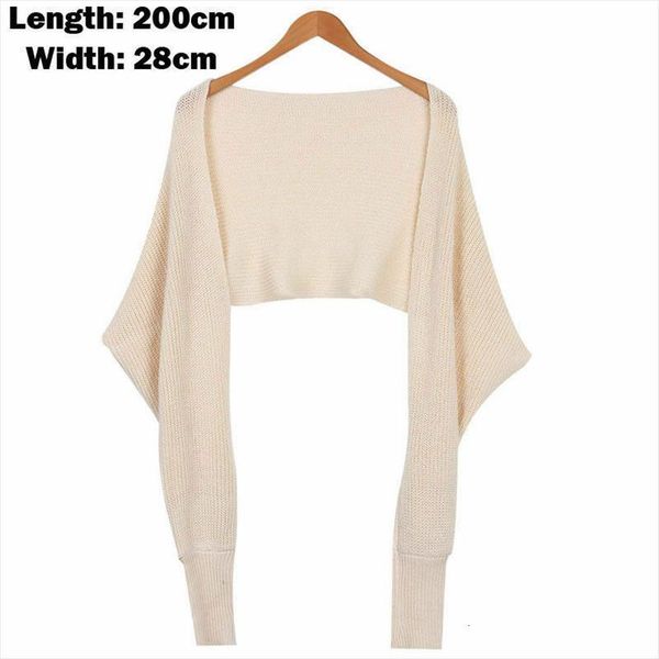 

fashion women cross front sweaters wrap long sleeve knit cardigan scarf shawl casual solid elegant autumn streetwear, White;black