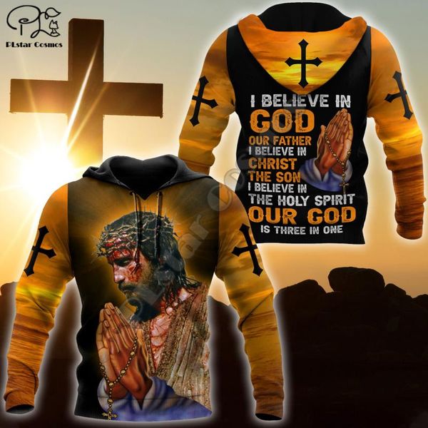 

men's hoodies & sweatshirts plstar cosmos christian catholic god jesus lion retro harajuku fashion tracksuit 3dprint men/women jackets, Black