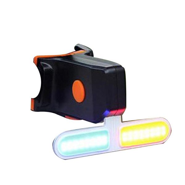 

charge through usb charging creative taillight white bright mountain bike night riding led highlight taillight