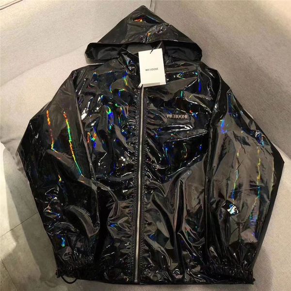 

2021 new we11done jacket men women 1:1 high-quality reflective streetwear windbreaker coats welldone jackets xx3l, Black;brown