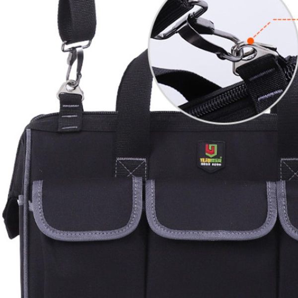 

storage bags multifunctional repairing tool bag wireman black (inches)