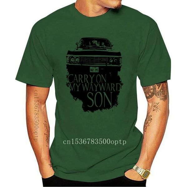 

men's t-shirts supernatural t-shirt dean sam winchester shevy impala white tee shirt cotton tshirt men summer brand tee-shirt male, White;black