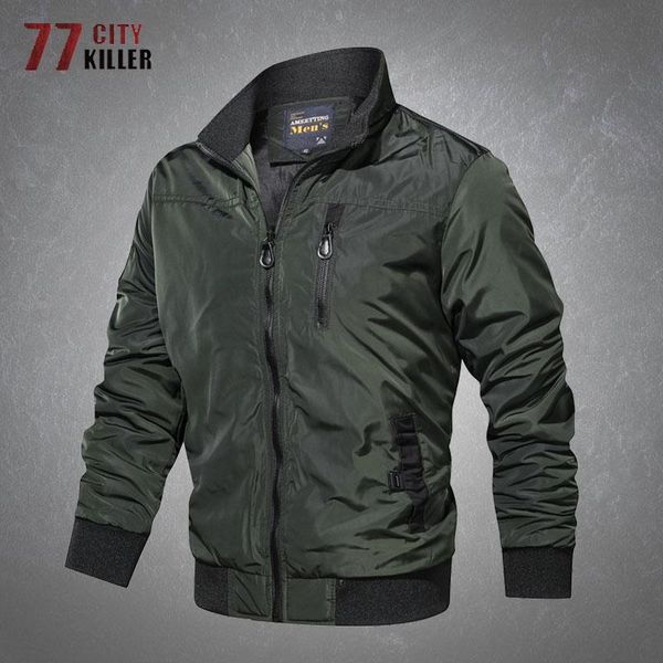 

men's jackets military jacket men casual vintage autumn warm thick cotton coats male pilot combat bomber tactical stand collar mens, Black;brown