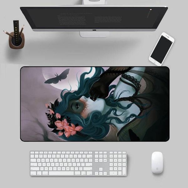 

mouse pads & wrist rests nine pad gaming large non-slip desk mat for office/home