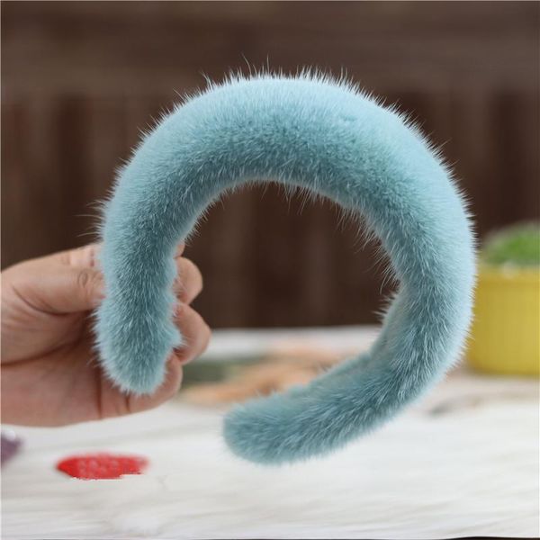 

hair accessories 5 colors real hariband fashion fluffy accessory for luxury comfort headwear stylish fuzzy headband