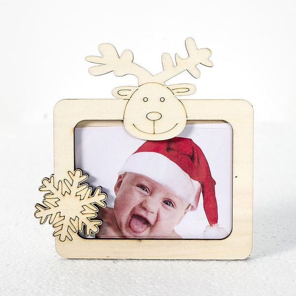 

christmas decorations mini wooden po frame ornament for kids home table decor