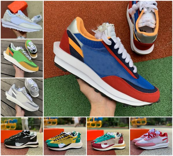 

2021 sacais x vaporwaffle mens womens running shoes sports sneakers dark iris sesame blue void grey game royal black nylon white nyc pigeon