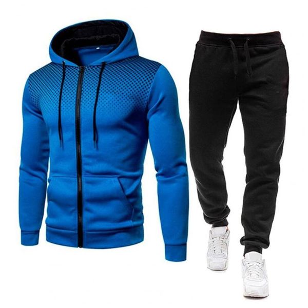 

jogging clothing men sports sets dot tracksuit great autumn, Black;red