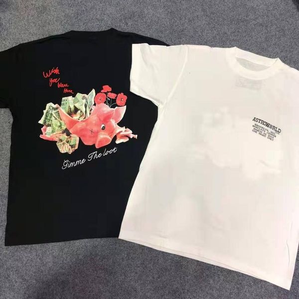 

2021 new t shirt men women streetwear xxxtentacion sicko smile earth t-shirt harajuku astroworld tshirt hkfv, White;black
