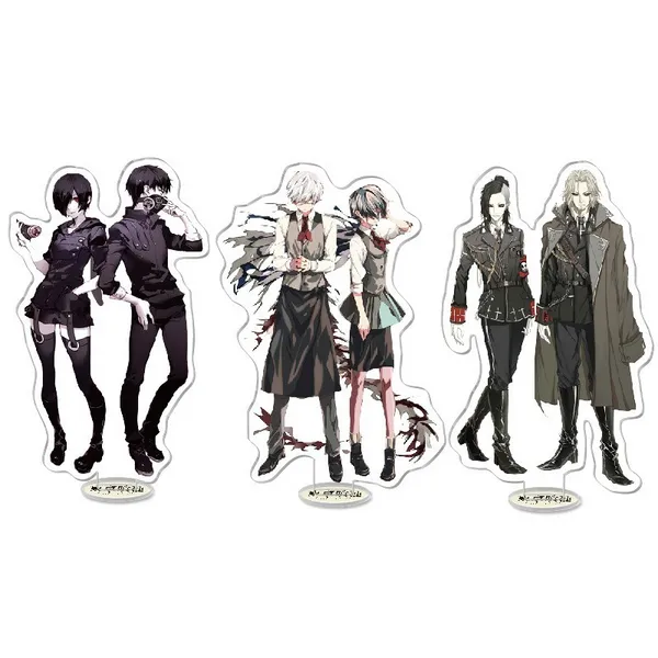 Tokyo Ghoul Keychain Man Kaneki Ken Standing Chaveiro Chaveiro Pingentes Acrílico Anime Figura Dos Desenhos Animados Chave Bonito Jóias Breloczeks