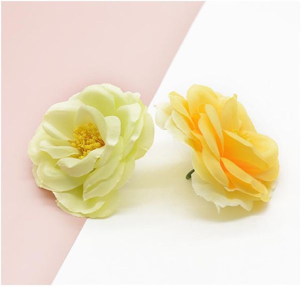 

10pcs stamen peony wedding holiday supplies decorative flowers wreaths candy box brooch headwear christmas decorations qyltgq