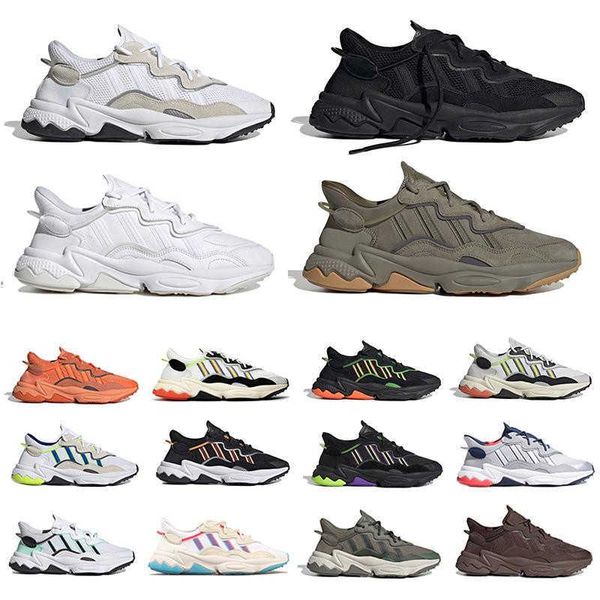 

trace cargo ozweego mens running shoes pale nude crystal white black bright cyan pusha t mesh leather women men trainers sports sneakers