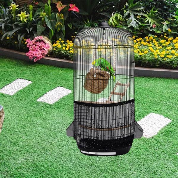 

nylon mesh bird cage cover dustproof seed catcher birdseed net guard for length 30-45cm bird cage #w0